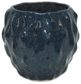 Βάζο Belinda 003-124-110 17x17x15cm Dark Blue κεραμικο