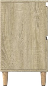 vidaXL Ντουλάπι Νιπτήρα Sonoma Δρυς 80x33x60 εκ. Επεξεργασμένο Ξύλο