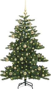 vidaXL Τεχνητό Χριστουγεννιάτικο Δέντρο με Άξονα Πράσινο 150 cm
