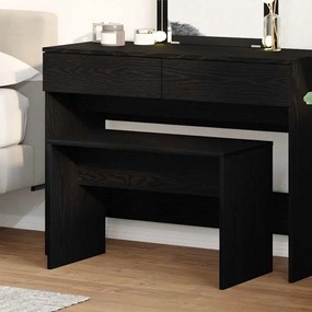 vidaXL Σκαμπό Ντυσίματος Μαύρη δρυς 70 x 35 x 45 εκ.