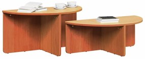 vidaXL Τραπεζάκι σαλονιού 2 pcs Καφέ κεριού 79 x 39.5 x 40 εκ