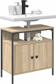 vidaXL Ντουλάπι Μπάνιου Μπεζ 60 x 30 x 60 cm Επεξεργασμένο ξύλο