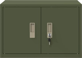 vidaXL Ντουλάπι αποθήκευσης Ελιά Πράσινη 60 x 40 x 40 εκ. Ατσάλι