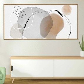 Πίνακας σε Plexiglass με Θέμα &#8220;Circles&#8221; σε ξύλινη Κορνίζα - 90cmx60cm