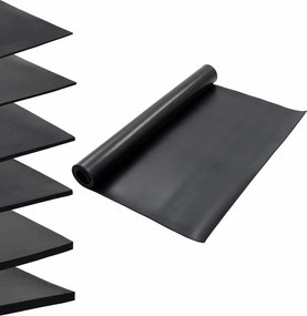 vidaXL Μάτ δαπέδου Μαύρο 1,2 x 2 μ Λάστιχο