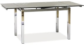 ΤΡΑΠΕΖΙ GD017 ΓΚΡΙ / ΧΡΩΜΙΟ 110 (170) x74 DIOMMI GD017S DIOMMI-80-1769