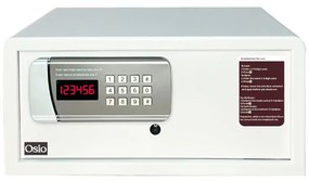 Osio OSB-2043WH Χρηματοκιβώτιο με ηλεκτρονική κλειδαριά Λευκό 43 x 38 x 20 cm-100452-0010