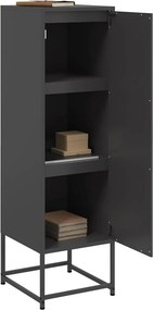 vidaXL Μπουφές Μαύρος 36x39x123 εκ. από Ατσάλι