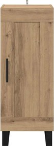 vidaXL Πλαϊνό γραφείο Artisan Oak 34,5 x 34 x 90 εκ.