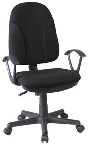 Καρέκλα Γραφείου ArteLibre ΜΕΤΩΠΗ Μαύρο Ύφασμα 61x58.5x90-102cm