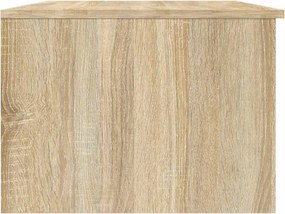 vidaXL Τραπεζάκι Σαλονιού Λευκό &amp; Sonoma Δρυς 102x50x36 εκ. Επεξ. Ξύλο