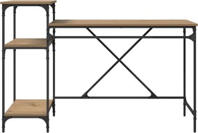 vidaXL Γραφείο Artisan Oak Επεξεργασμένο ξύλο 135 x 50 x 90 cm