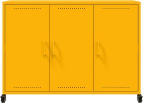 vidaXL Ντουλάπι Μουσταρδί 100,5x39x72 εκ. από Ατσάλι