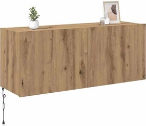 vidaXL Ντουλάπι Τηλεόρασης Τοίχου Artisan Oak Επεξεργασμένο ξύλο