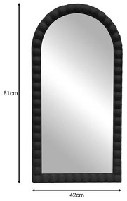 Καθρέπτης Pavloval Inart μαύρο pp 42x81x3.5εκ 42x3.5x81 εκ.
