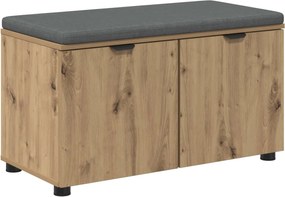 vidaXL Παγκάκι Χαλωρίου με μαξιλάρι Τεχνίτικη Δρυς 80 x 38 x 46 εκ