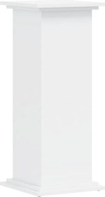 vidaXL Βάση Γλάστρας Λευκές 33x33x80 εκ. από Επεξεργασμένο Ξύλο