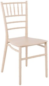 ILONA Καρέκλα-Pro Εστίασης - Catering Στοιβαζόμενη PP Μπεζ  40x47x89cm [-Μπεζ-Tortora-Sand-Cappuccino-] [-PP - PC - ABS-] Ε385,1