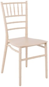 ILONA PP Καρέκλα Εστίασης - Catering Στοιβαζόμενη PP Μπεζ  40x46x88cm [-Μπεζ-Tortora-Sand-Cappuccino-] [-PP - PC - ABS-] Ε385,1