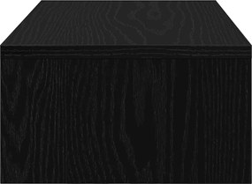 vidaXL Βάση Οθόνης με Συρτάρια Μαύρη Δρυς 50x27x15 εκ. από Τεχνητό Ξύλο
