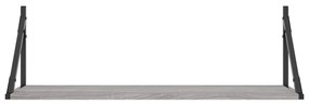vidaXL Ραφιέρες Τοίχου 2 τεμ. Γκρι Sonoma 80x25x25,5 εκ. Επεξ. Ξύλο