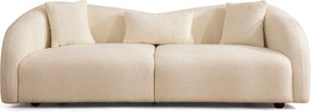 Καναπές 3θέσςιος Venedik 236x91x76εκ - Cream