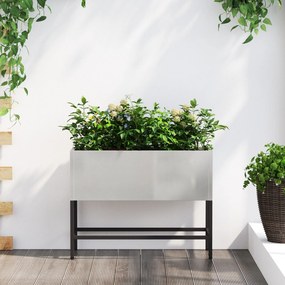 vidaXL Ανυψωμένος Κήπος 60x26x45 εκ Ανοξείδωτο χάλυβα