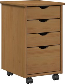 vidaXL Κινητό Ντουλάπι MOSS Μέλι Καφέ 34 x 39 x 56 εκ Στερεό πεύκο