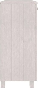 vidaXL Ντουλάπι HAMAR Λευκό 85 x 35 x 80 εκ. από Μασίφ Ξύλο Πεύκου