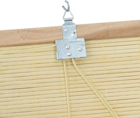 vidaXL Ρόλερ με κουρτίνες Φύση 120 x 220 cm Μπαμπού