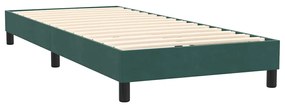 BOX SPRING ΚΡΕΒΑΤΙ ΜΕ ΣΤΡΩΜΑ ΣΚΟΥΡΟ ΠΡΑΣΙΝΟ 80X220ΕΚ. ΒΕΛΟΥΔΙΝΟ 3317004