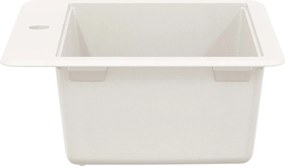 vidaXL Σιντρινο Λευκό 470 x 440 mm Γρανίτης