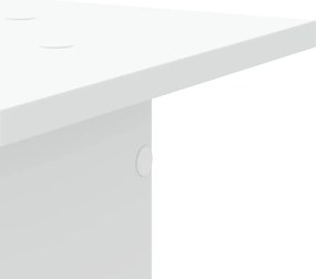 vidaXL Βάσεις Ηχείων 2 Τεμ. Λευκή 30x30x95 εκ. Επεξ. Ξύλο
