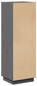 vidaXL Ντουλάπι Ψηλό Γκρι 37 x 34 x 110 εκ. από Μασίφ Ξύλο Πεύκου