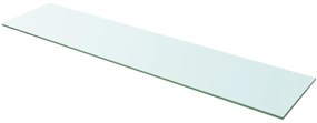 vidaXL Ράφια Πάνελ 2 τεμ. Διάφανα 110 x 25 εκ. Γυάλινα