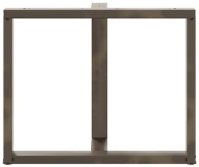 vidaXL Πόδια Τραπεζαρίας σε Σχήμα Τ, 2 τεμ. Μαύρο 90x35x(72-73) εκ. Ατσάλι