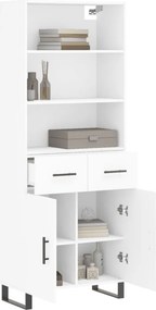 vidaXL Ντουλάπι Λευκό 69,5x34x180 εκ. από Επεξεργασμένο Ξύλο