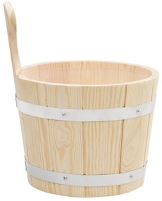 vidaXL Σετ Κουβάς Σάουνας και Κουτάλα από Μασίφ Ξύλο Πεύκου