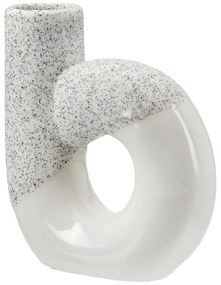 Perforated Βάζο "Poppy" Κεραμικό Λευκό PU 14x5x15cm