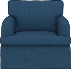 vidaXL Καναπές 60cm Μπλε Μέταλλο