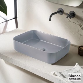 Bianco Ceramica Punto 34050 Stone Grey Matt 50x36 - Επιτραπέζιος νιπτήρας
