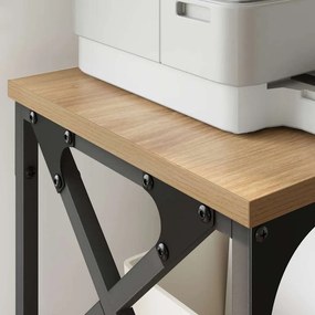 vidaXL Σταντ Εκτυπωτή Artisan Oak 40 x 30 x 31 εκ Επεξεργασμένο ξύλο
