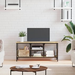 vidaXL Έπιπλο Τηλεόρασης Sonoma Δρυς 100x35x45 εκ. Επεξ. Ξύλο/Σίδερο
