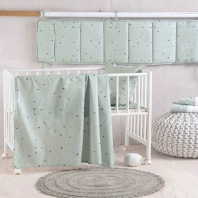 Σεντόνια Βρεφικά Blaze (Σετ 3τμχ) Green Ρυθμός Cradle 120x160cm 100% Cotton