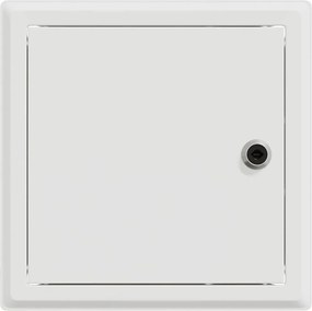 vidaXL Πάνελ Πρόσβασης 2 pcs Λευκό 23 x 23 x 3 cm Ατσάλι