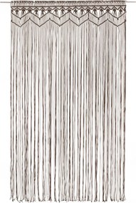 vidaXL Κουρτίνα Μακραμέ Taupe 140 x 240 εκ. Βαμβακερή