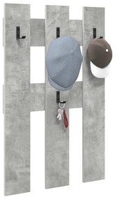 vidaXL Τοίχου Κρεμάστρα Γκρι σκυροδέματος 65 x 3 x 100 εκ.