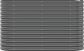 vidaXL Ζαρντινιέρα Ανθρακί 114x40x68 εκ Γαλβανισμένος χάλυβας