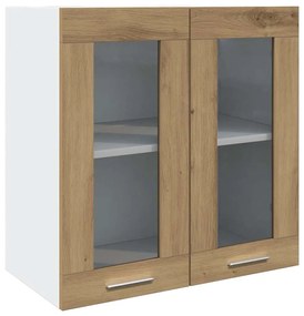 Ντουλάπι τοίχου κουζίνας με γυάλινη πόρτα Artisan Oak - Καφέ