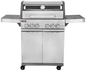 Thermogatz Ψησταριά Υγραερίου GS Grill View με Μαντεμένια Σχάρα, 5 Εστίες και Πλαϊνό Μάτι (03.313.333)